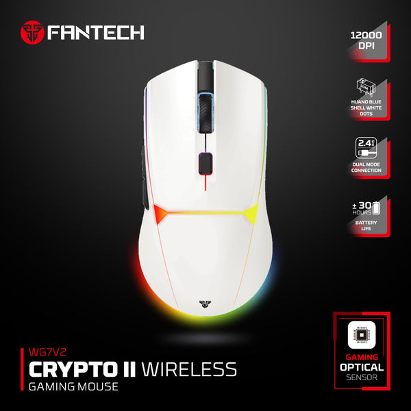 Fantech Crypto II Wireless Gaming Mouse | High-Precision & RGB – Freax.pk