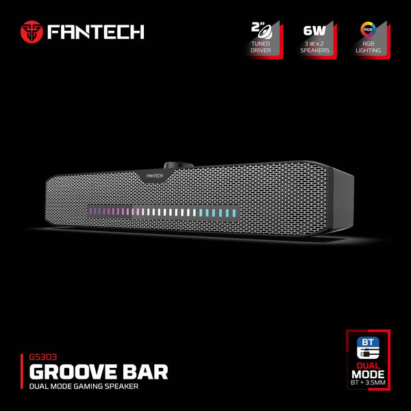 Fantech Groobar GS303 | RGB Gaming Soundbar & Stylish Lighting – Freax.pk